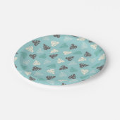 Leaf Pattern Papieren Bordje (Gekanteld)