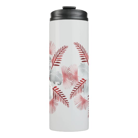 LEAF PATTERN.PNG THERMALE TUMBLER THERMOSBEKER (Voorkant)