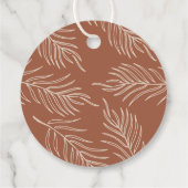 Leaf Pattern Product Logo Hang Label Card (Achterkant)