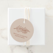 Leaf Pattern Product Logo Hang Label Card (In situ)