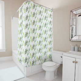 Leaf Pattern Shower Curtain Douchegordijn