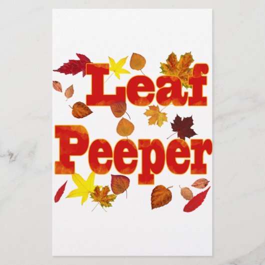 Leaf Peeper Briefpapier (Voorkant)
