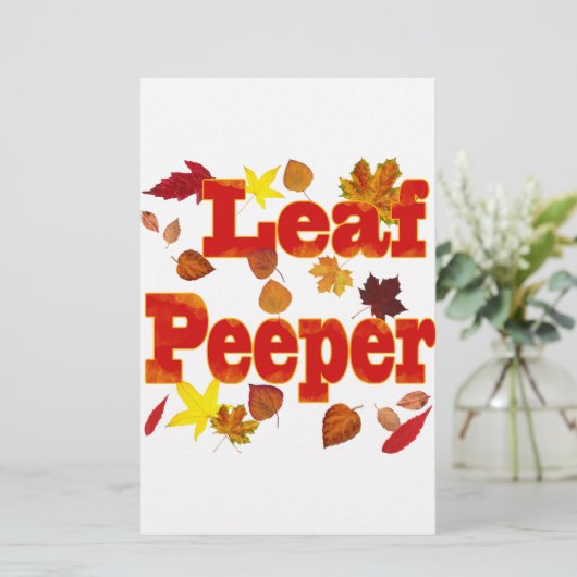 Leaf Peeper Briefpapier (Staand voorkant)