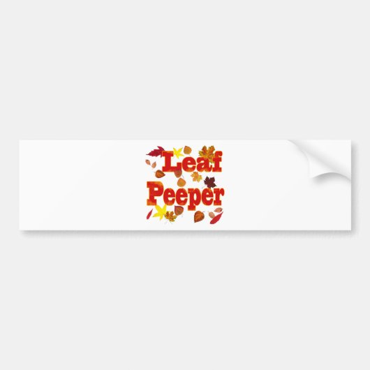 Leaf Peeper Bumpersticker (Voorkant)
