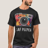 Leaf Peeper Camera Herfstloof Esdoorn Herfstblad  T-shirt (Voorkant)