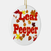 Leaf Peeper Keramisch Ornament (Rechts)
