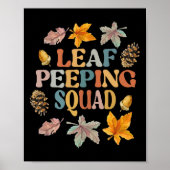 LEAF PEEPER SQUAD Herfst Foliage Leaf Peeping Herf Poster (Voorkant)