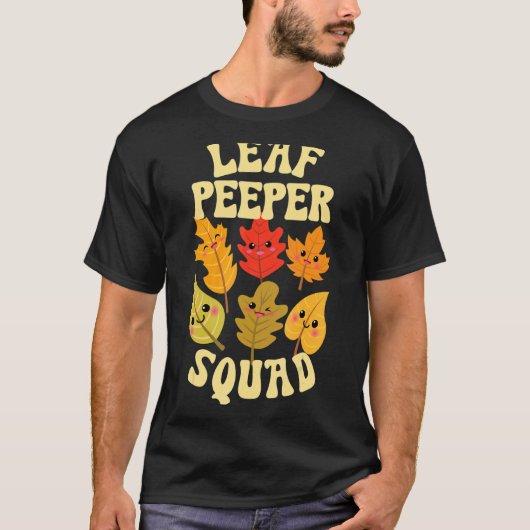 LEAF PEEPER SQUAD Herfst Foliage Leaf Peeping T-shirt (Voorkant)