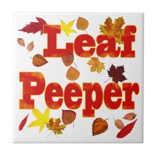 Leaf Peeper Tegeltje (Voorkant)