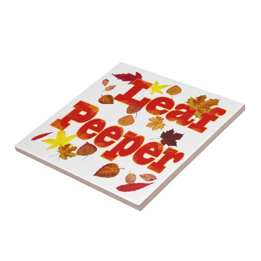 Leaf Peeper Tegeltje (Zijkant)