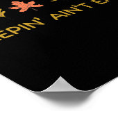 Leaf Peepin' Ain't Easy Leafer Herfst Autumn Poster (Hoek)