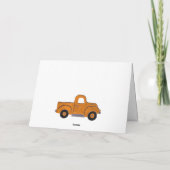 Leaf Peeping Apple Picking Handgeschilderde Truck  Kaart (Achterkant)