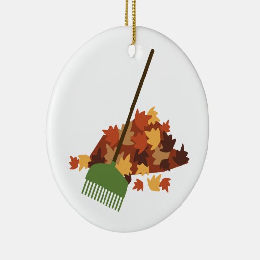 Leaf Pile Keramisch Ornament (Rechts)
