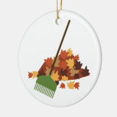 Leaf Pile Keramisch Ornament (Links)