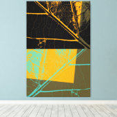 Leaf Pop Art Canvas Afdruk (Insitu (Houten vloer))