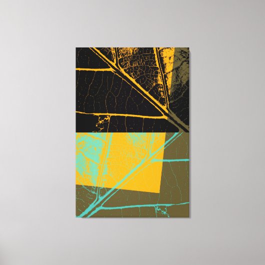 Leaf Pop Art Canvas Afdruk (Voorkant)
