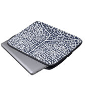 Leaf Print Laptop Sleeve (Voorkant onderkant)