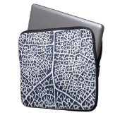 Leaf Print Laptop Sleeve (Voorkant Links)