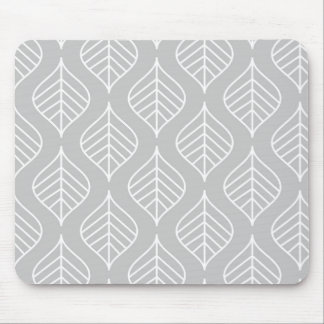 Leaf Print Mousepad - Grijs Muismat