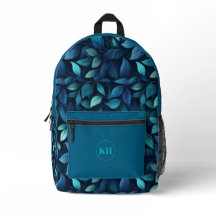 Leaf Print Rugzak | Botanische Patroon Schooltas