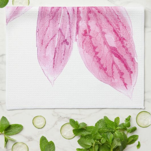 Leaf Print Theedoek (Gevouwen)