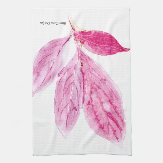 Leaf Print Theedoek (Verticaal)