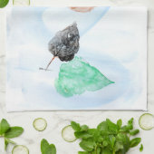 Leaf Print Theedoek (Gevouwen)