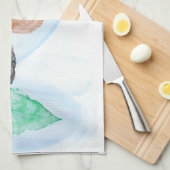 Leaf Print Theedoek (Quarter Fold)