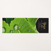 Leaf Rain Drops - Yoga Mat (Voorkant (horizontaal))