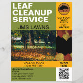 Leaf Raking and Cleanup Flyer (Voorkant)