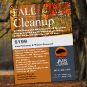 Leaf Raking and Cleanup Flyer
