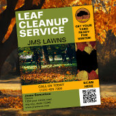Leaf Raking and Cleanup Flyer