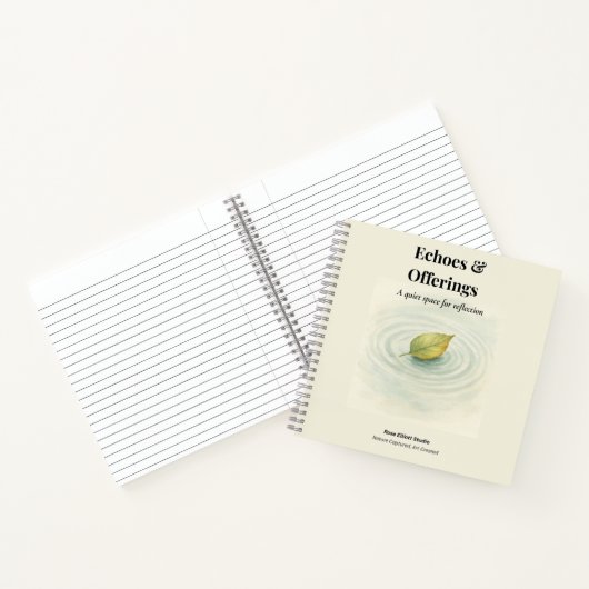 Leaf Reflection Journal – Echoes & Aanbiedingen Notitieboek (Binnen)