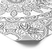 Leaf Ring Mosaic Coloring Page Pattern Design Poster (Hoek)