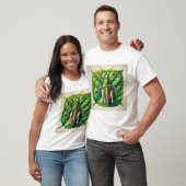 Leaf Rolling Grasshopper 170724IREF201 - Watercolo T-shirt (Unisex)