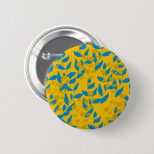 Leaf Ronde Button 5,7 Cm (Voorkant /achterkant)