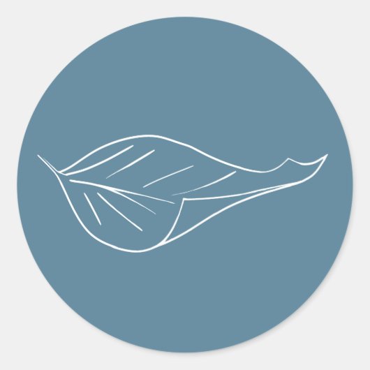 Leaf Ronde Sticker (Voorkant)