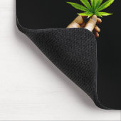 Leaf S Borst Grappige Pot Wiet Bladeren Kerstmis B Muismat (Hoek)