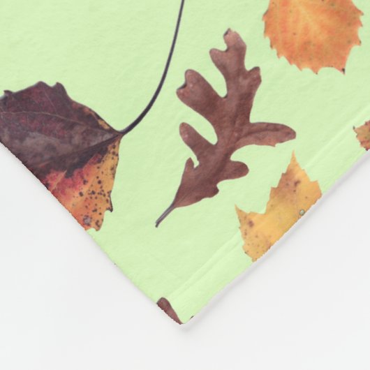 Leaf Scan op Spring Green deken (Hoek)