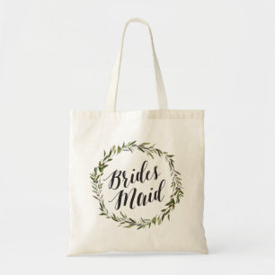 Leaf Script-Tas   Bridesmaid Tote Bag
