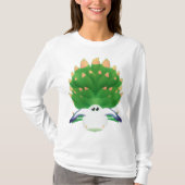 Leaf Sheep Zee Sheep Slug Long Meve Women's Gift T-shirt (Voorkant)