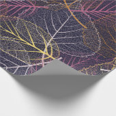 Leaf skelet naadloos patroon, achtergrond met kabe cadeaupapier (Hoek)