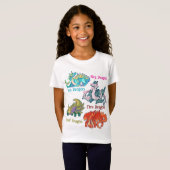 Leaf, sky, fire, sea Dragon pixel art T-shirt (Voorkant volledig)
