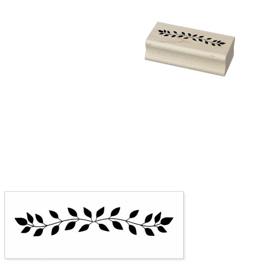 Leaf Stems Art Stamp Rubberstempel (Gestempeld)