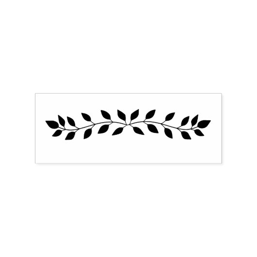 Leaf Stems Art Stamp Rubberstempel (Afrduk)