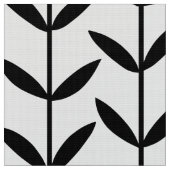 Leaf Stems - Zwart op wit Stof (Close Up)