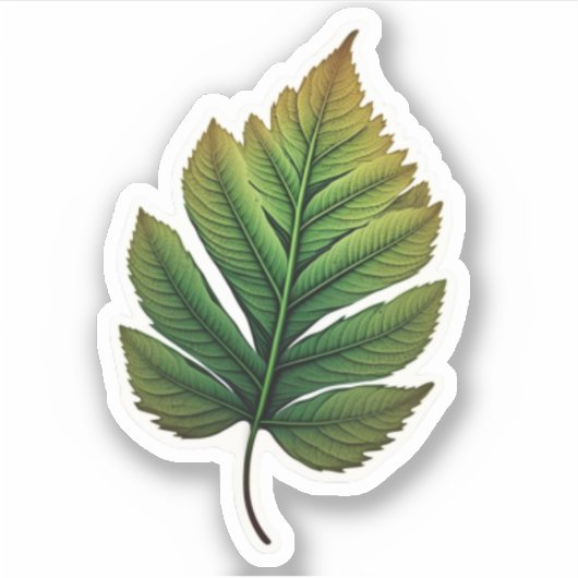 " leaf sticker " - bladpapier voor de sticker mari (Voorkant)