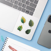 " leaf sticker png " " sticker " : " leaf st (Laptop met iPhone)