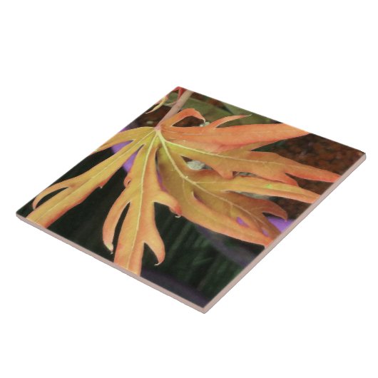 Leaf Study 2 Tegeltje (Zijkant)
