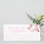 Leaf Swirl Nail Salon Gift Certificate Roze Black (Staand voorkant)